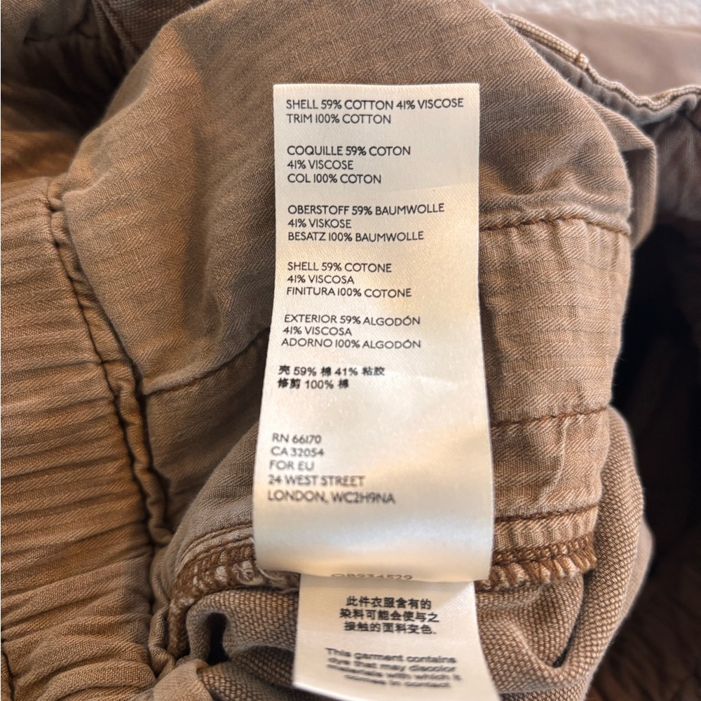 Free the people button fly ankle pleated pants/Brown high-waisted /drawstring /S - Picture 10 of 16